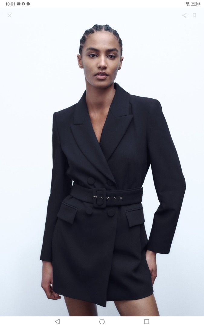 Belted blazer deals dress zara