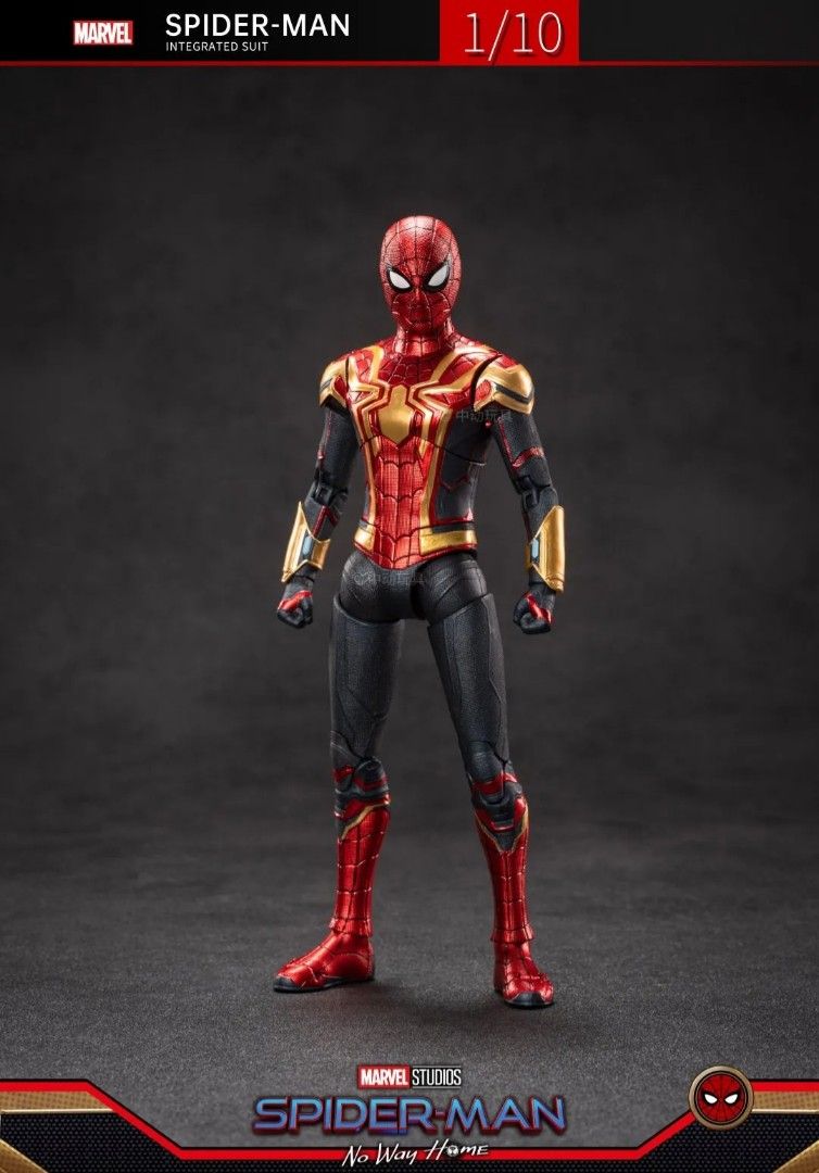 Ready stock ZD Toys Spider Man Figure Integrated Suit No Way