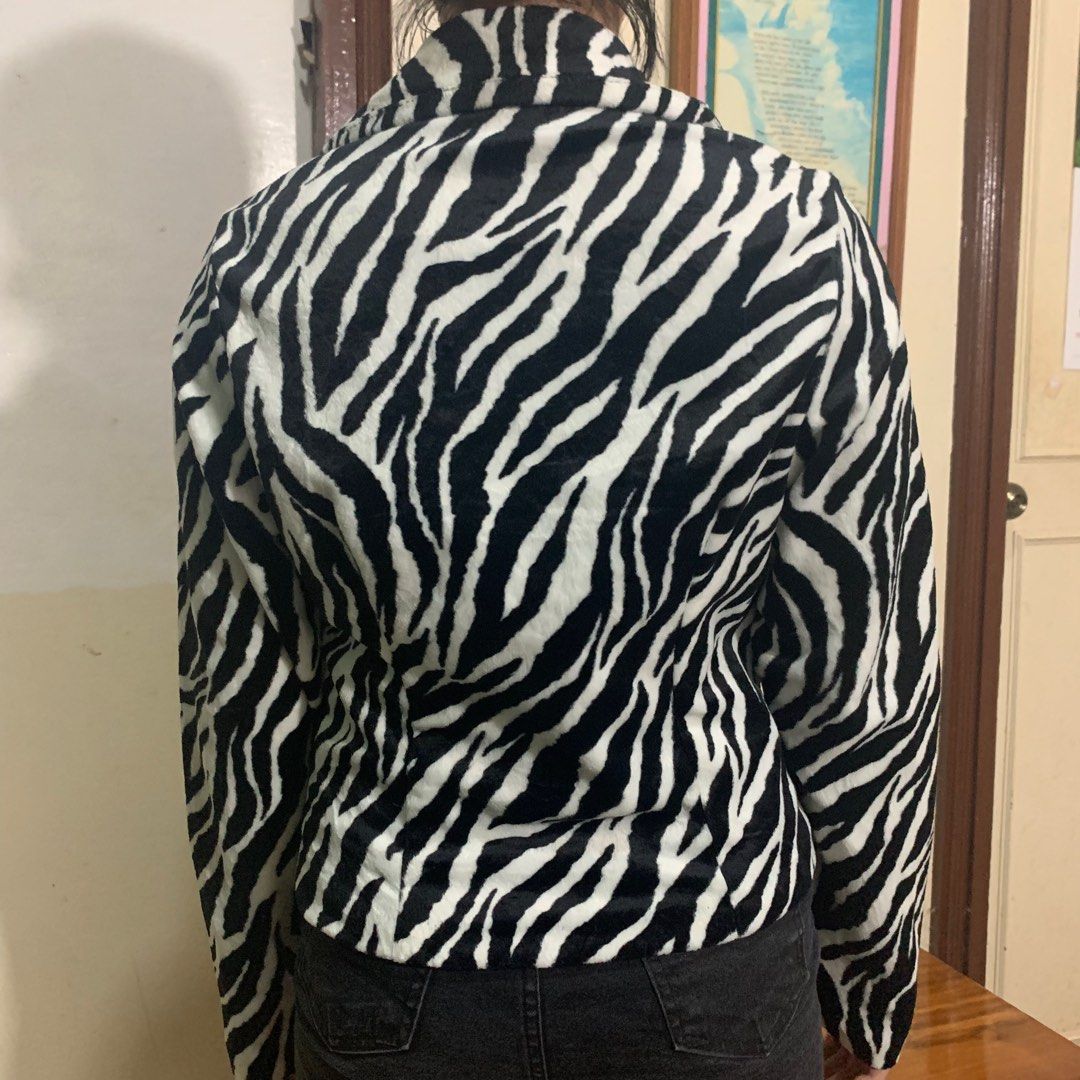 zebra print jacket on Carousell