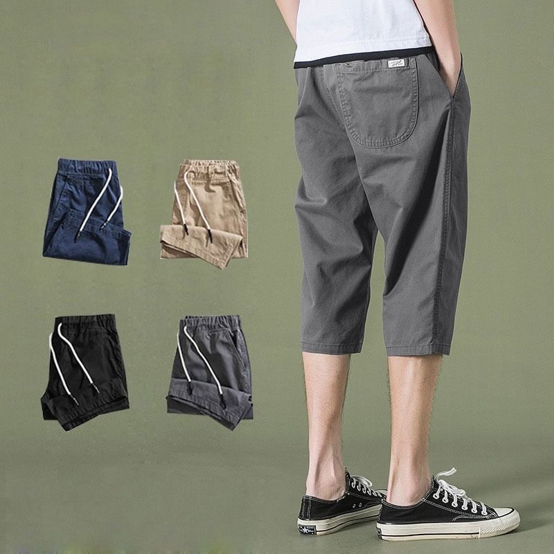 Three quarter joggers mens sales
