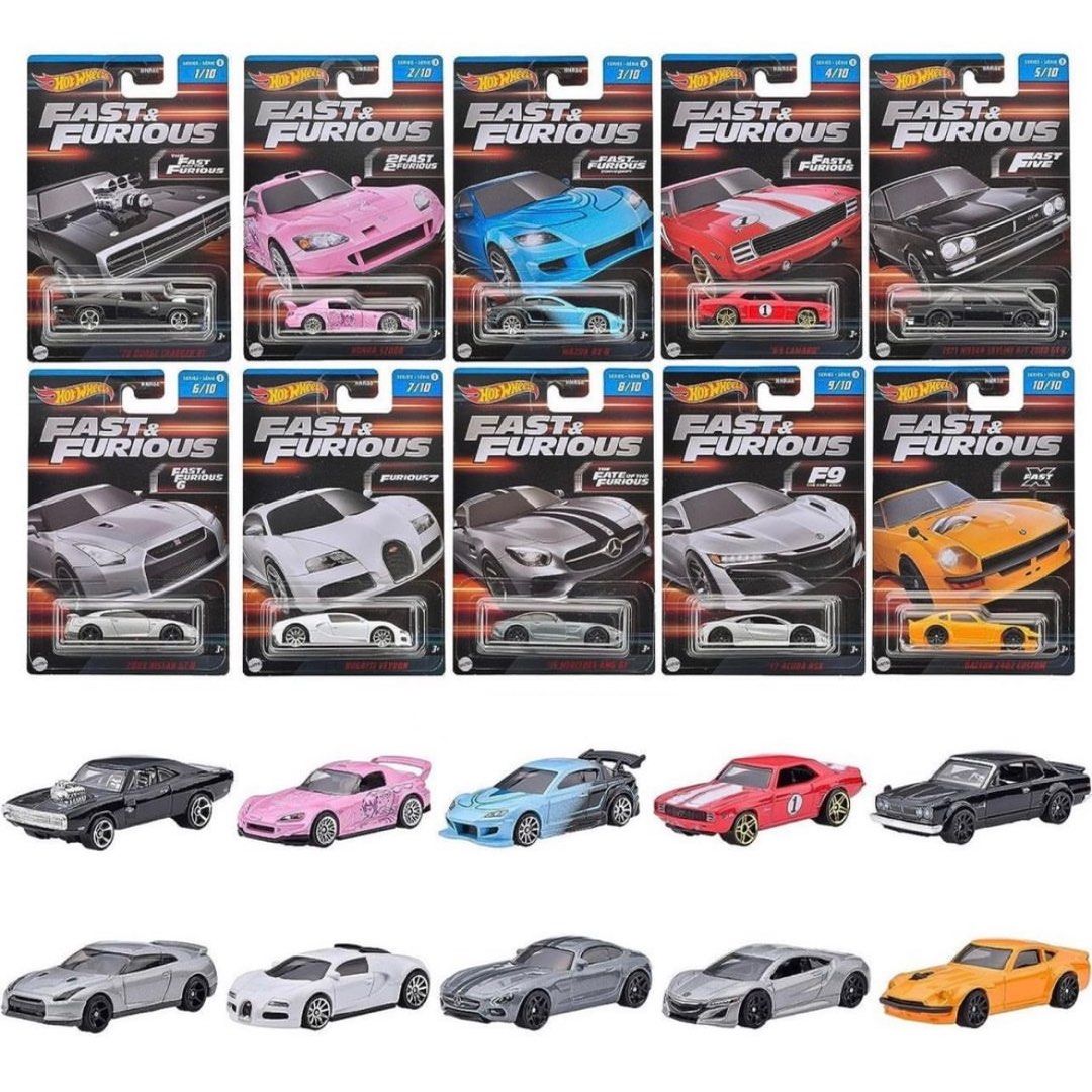 Hot Wheels 2023 Fast & Furious 10 Pack, Hobbies & Toys, Toys & Games on  Carousell