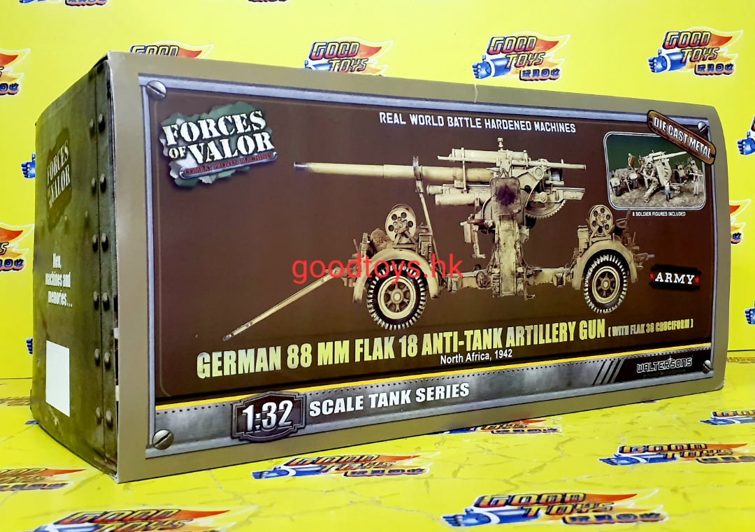 中古已開封WALTERSONS: FORCES OF VALOR 1/32 GREMAN 88 MM FLANK 18