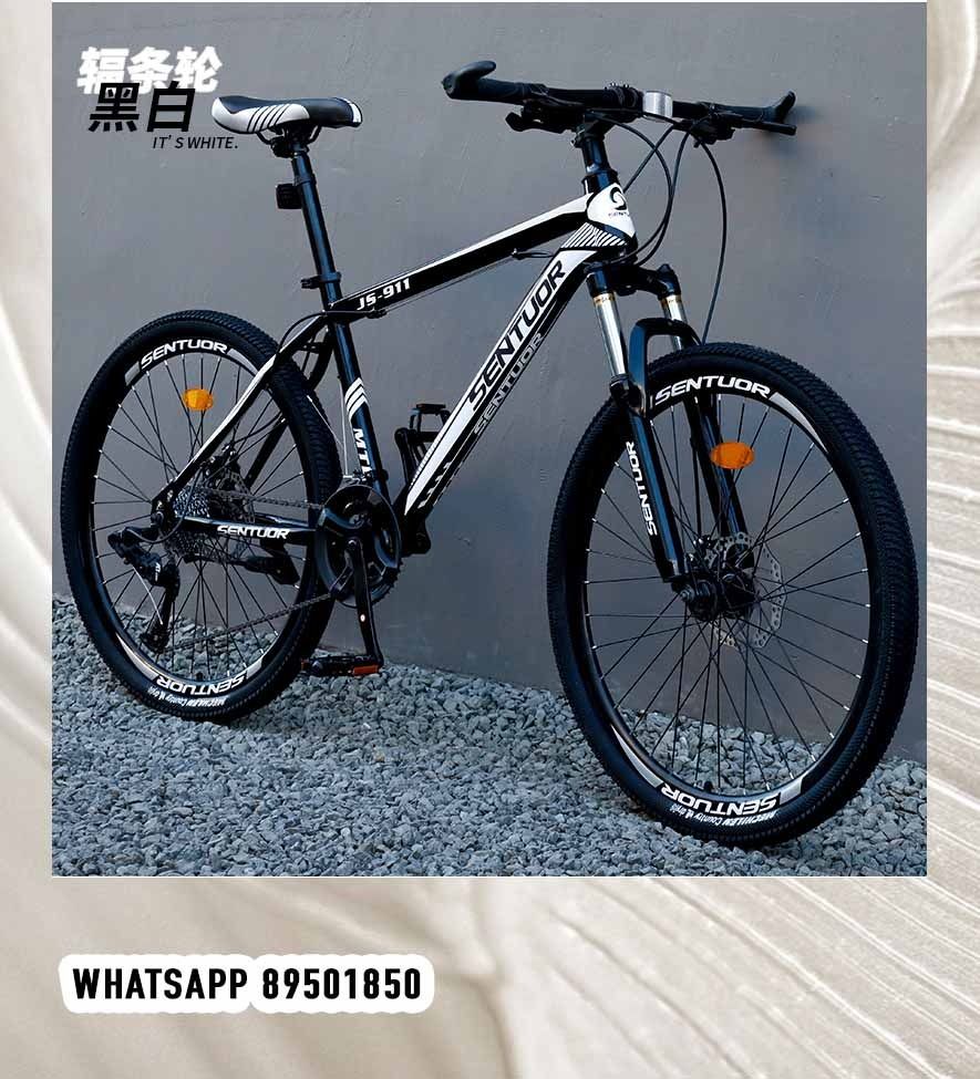 26 27.5 inch 21 Speeds Black White Sentuor Mountain Bike MTB 26 27.5 29 Bicycle add
