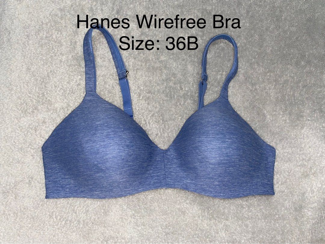 36B Hanes Nonwire Bra, Women's Fashion, Undergarments & Loungewear on  Carousell