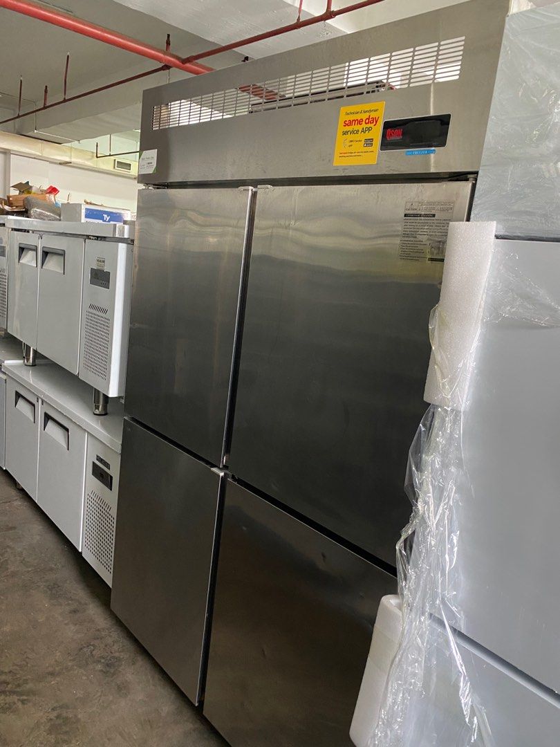 4 door upright freezer. Blower cooling. Free deliver and 3 months