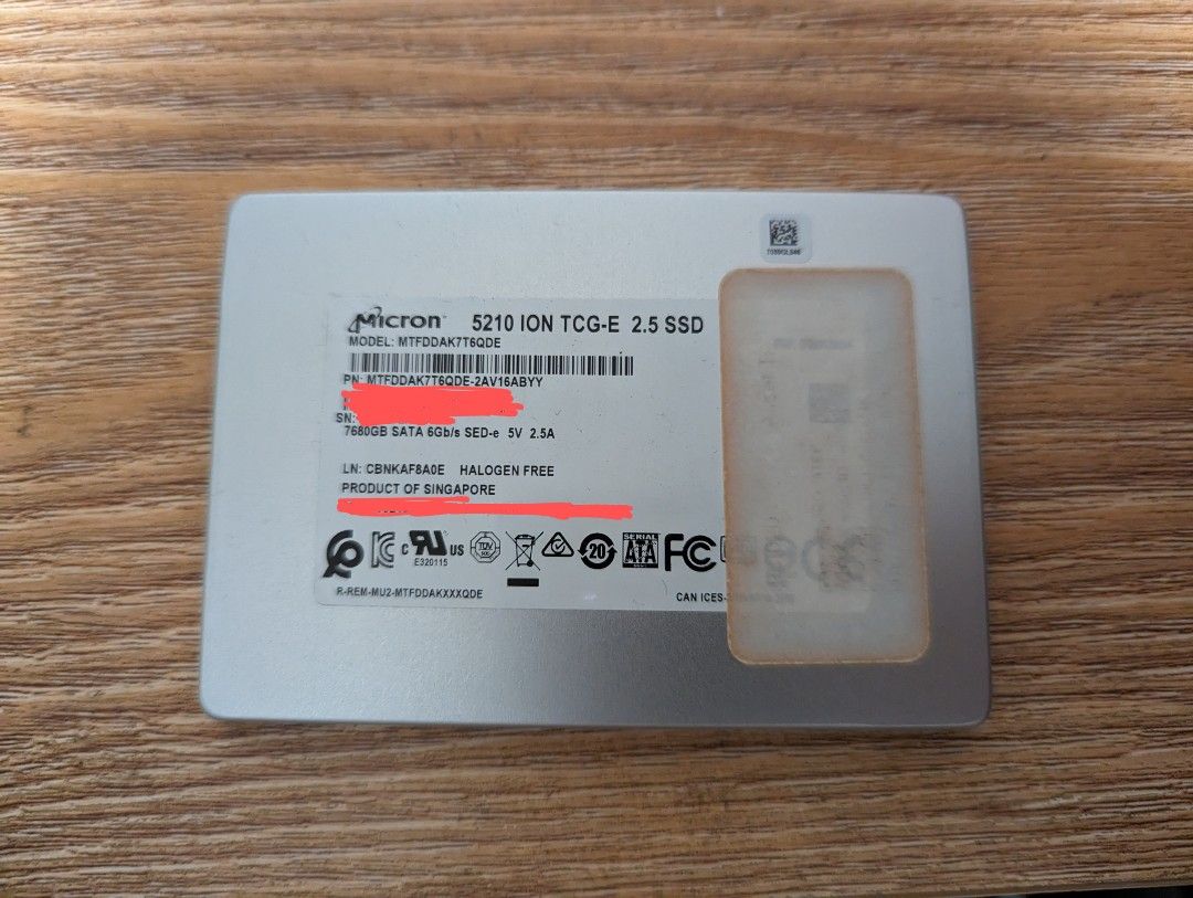 Micron 5210 ion ssd store