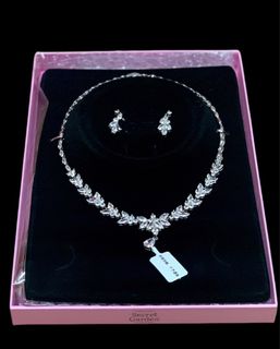 新娘簡約頸鏈連一對耳夾64211994171907110