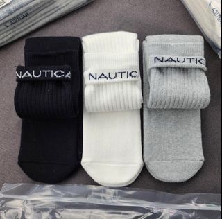 黑 白 灰 3️⃣色 Nautica socks 襪 city boy629376389370891124