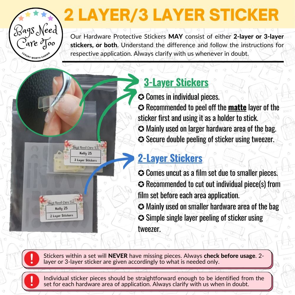 Sticker Protection Bag Postman Bag Hardware Accessories Film Anti