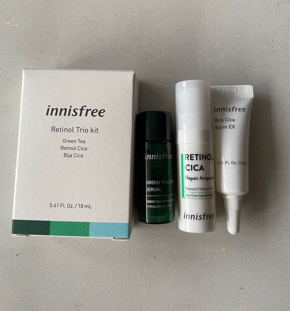 ( expiry 2024) innisfree Retinol Trio kit, Beauty & Personal Care, Face