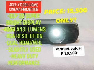 Acer 4000 lumens projector home cinema theater large venue