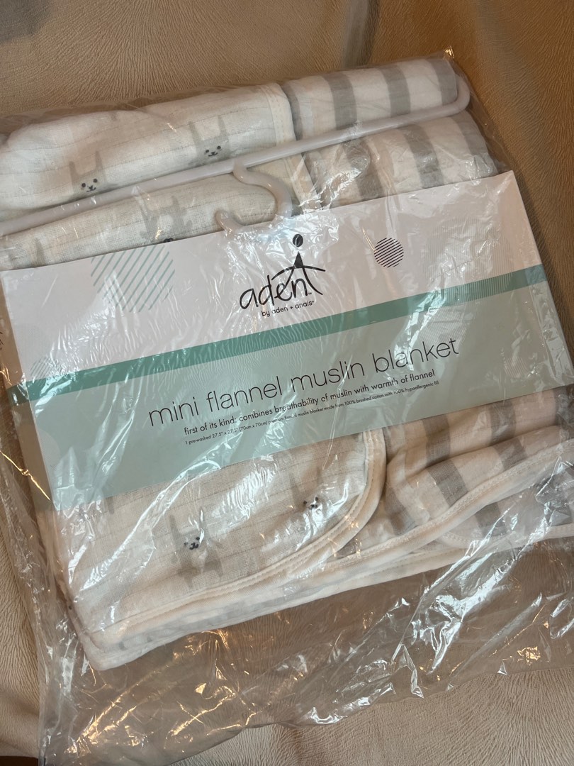 Aden and anais sales flannel muslin blanket