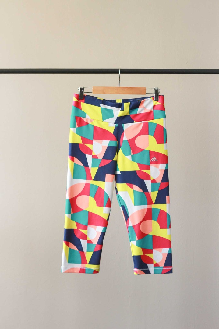 Adidas Climalite Printed Capri Leggings, Women's Fashion, Activewear on  Carousell