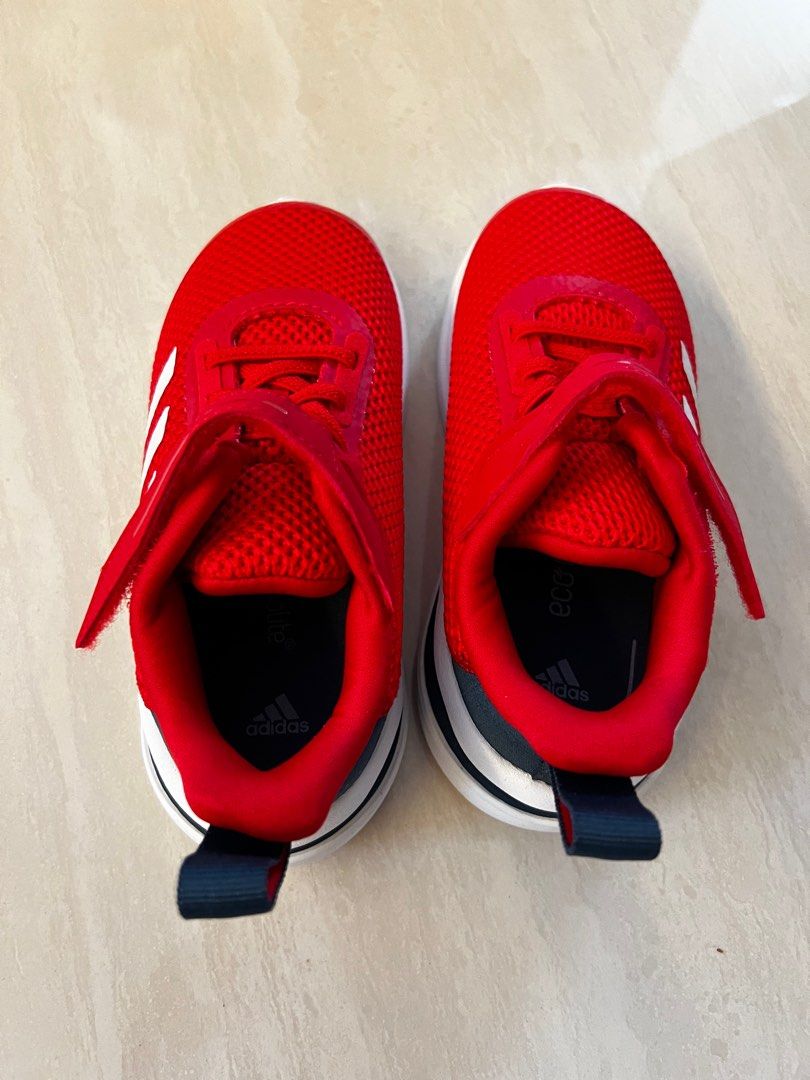 Red adidas shop kids shoes
