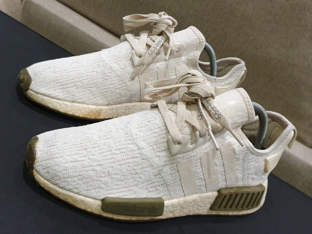 ADIDAS NMD R1 Chalk White Trace Olive 8.5uk Kondisi Padu