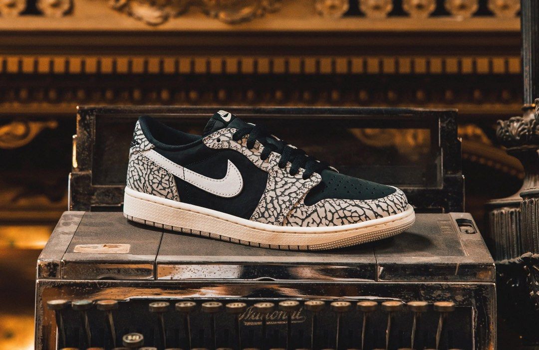 Air Jordan 1 Low Black Cement Men s Fashion Footwear Sneakers