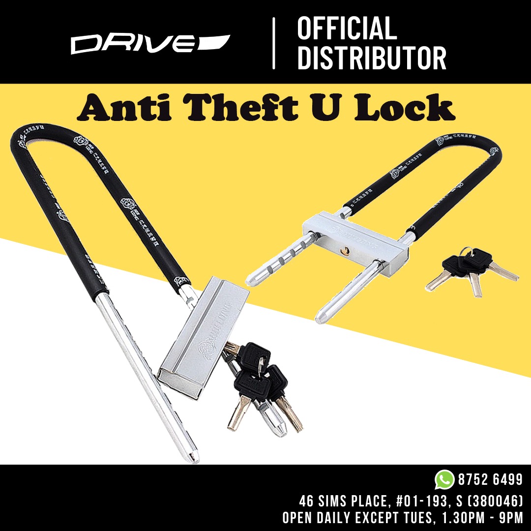 Anti Theft U Lock Bicycle Ebike Motor Lock, Sports Equipment, Bicycles
