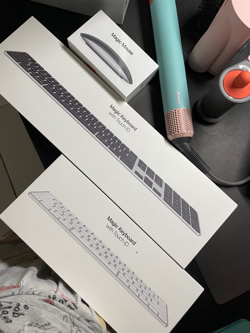 Apple Magic Mouse 2, Magic Keyboard with Touch ID (Category: Computer Keyboard) located in Las Pinas. Submitted by biatster (Listing ID 1242163899, Image 1). Description: Brand New SEALED and ORIGINAL 🖱️Apple Magic Keyboard with Touch ID ₱6800 ❌SOLD 🖱️Apple Magic Mouse 2 WHITE - ₱4,000 Apple Magic Keyboard with Numeric Keypad BLACK ₱8500 ❌ SOLD With OR and 1 yr warranty Pick up loc: BF Resort Village, Las Piñas See less.
