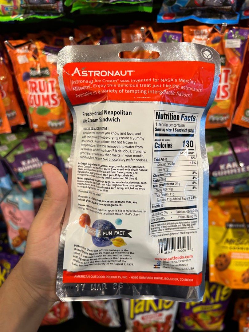 Astronaut Ice Cream Neapolitan Freeze Dried Ice Cream The SGFR