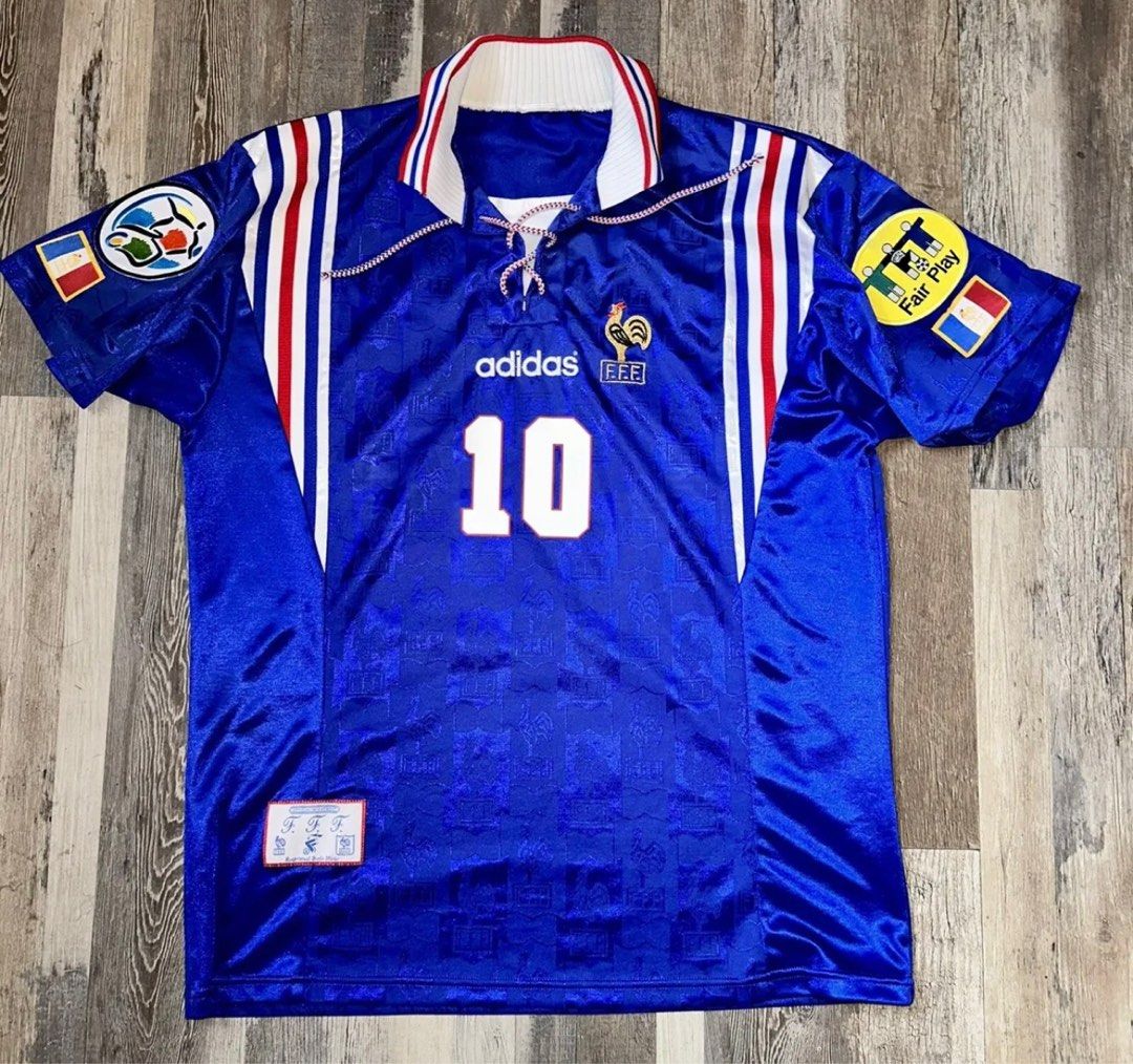 Maillot Collector Equipe De France Zidane N°10 - Saison 1996/97 (occasion, état Moyen)