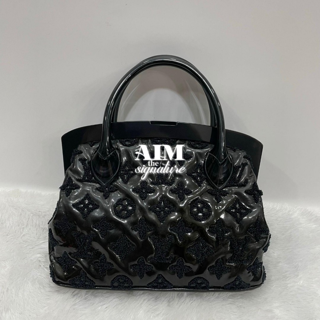 Louis Vuitton Fascination Lockit Handbag Patent Lambskin BB