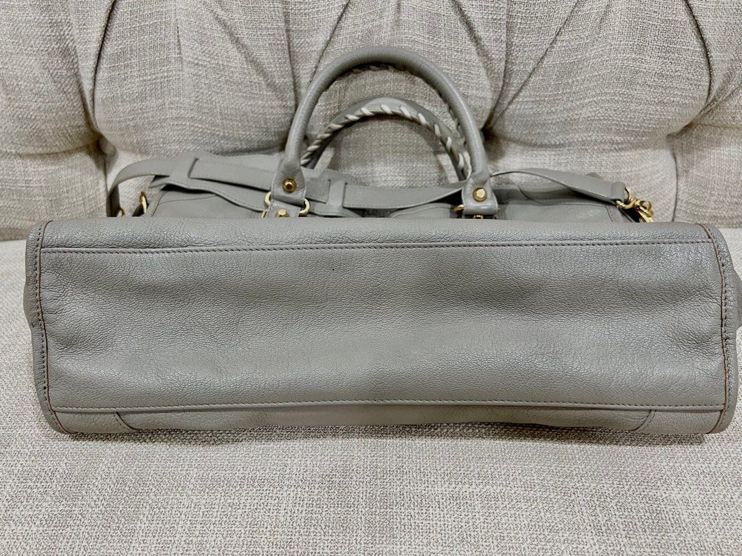 balenciaga metallic edge city medium