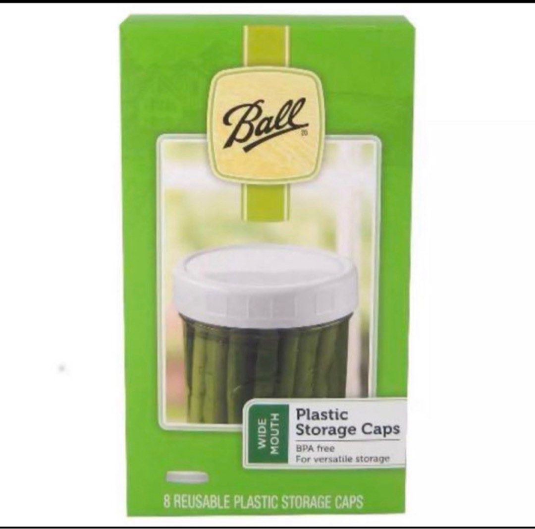 Ball wide mouth plastic lid, Furniture & Home Living, Kitchenware