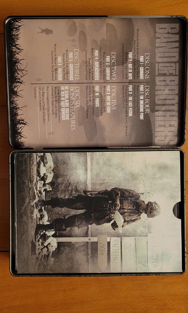 Band of Brothers 美劇DVD (全套6碟鐵盒裝）, 興趣及遊戲, 音樂、樂器