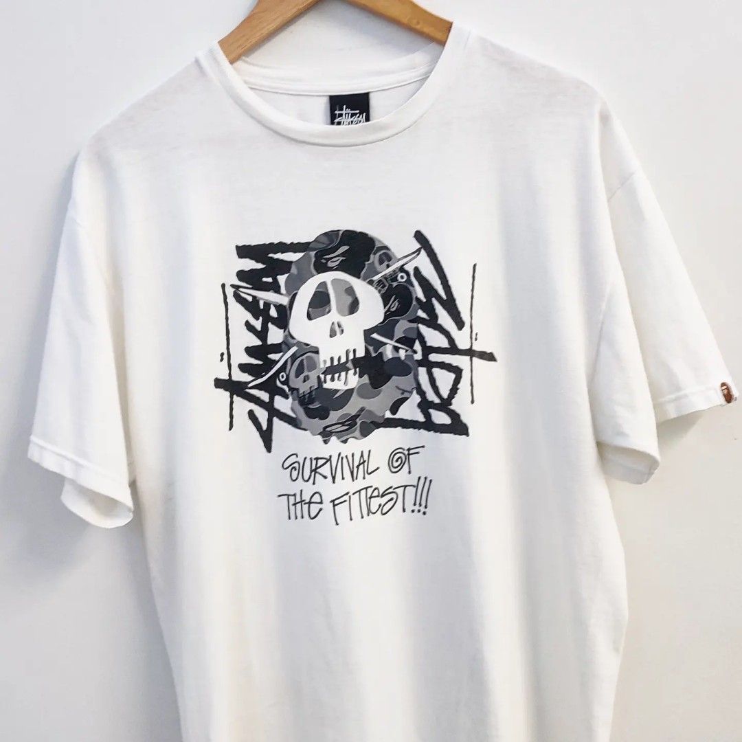 Bape x stussy shop survival of the fittest