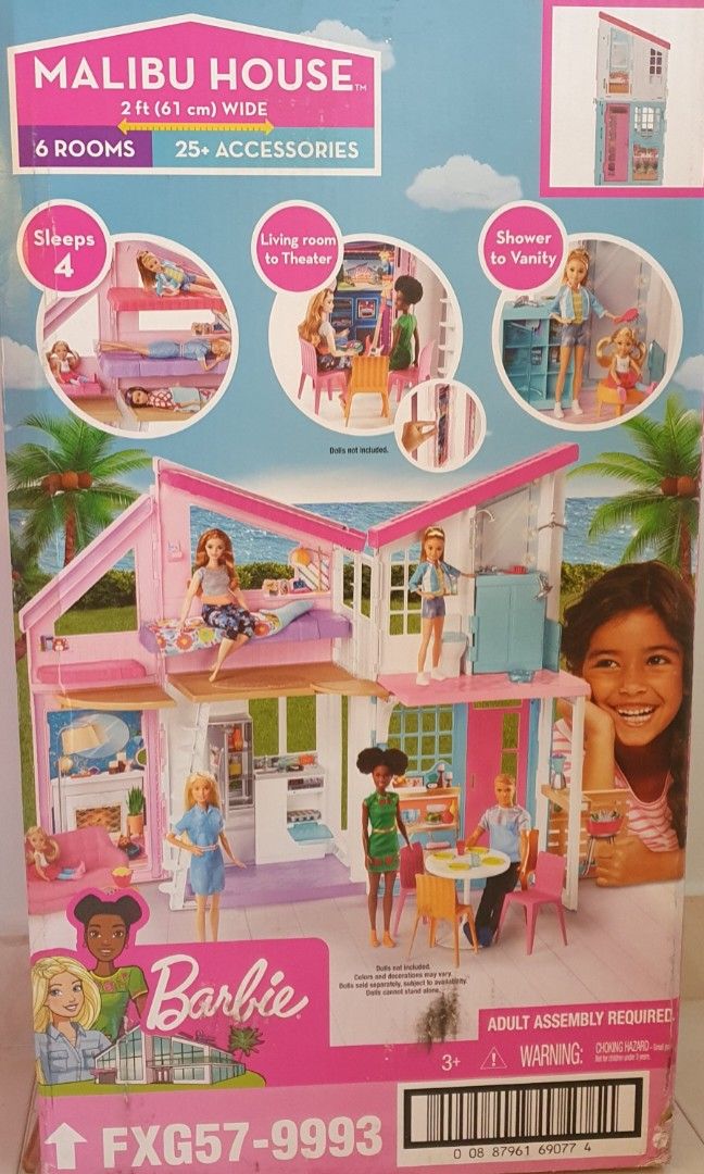 Barbie Malibu House, Hobbies & Toys, Toys & Games on Carousell