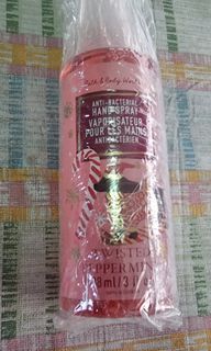 Bath and Body Works Anti bacterial Hand Spray Twisted Peppermint