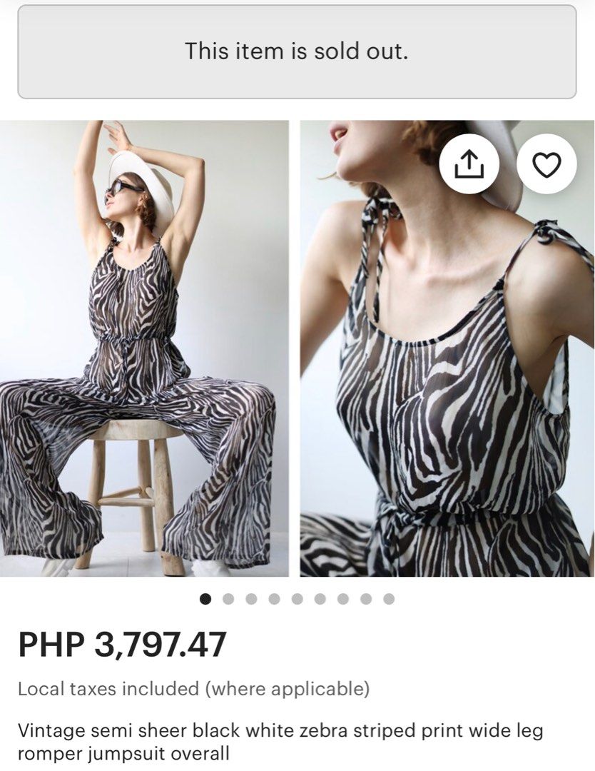 H&m zebra jumpsuit new arrivals