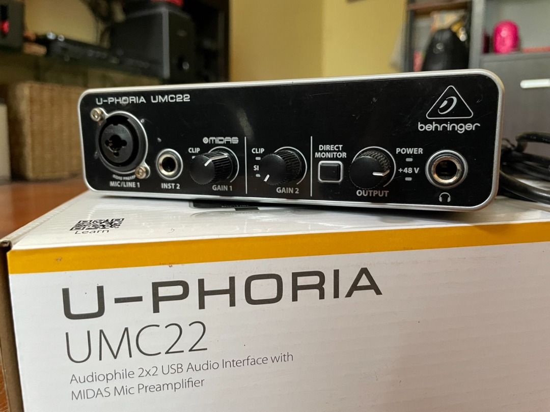 Behringer U-Phoria UMC22 USB Audio Interface on Carousell
