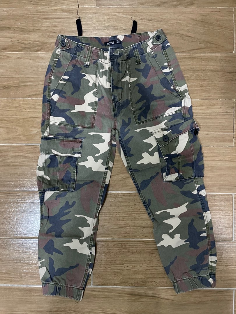 Bershka Army Cargo Pants, Fesyen Wanita, Pakaian Wanita, Bawahan di