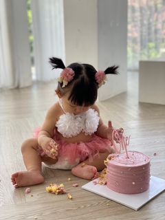 Bikini Tutu smash cake birthday