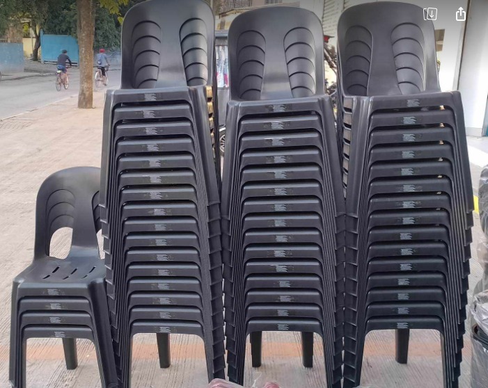 BLACK ICHIBAN MONOBLOCK CHAIRS, Furniture & Home Living, Furniture