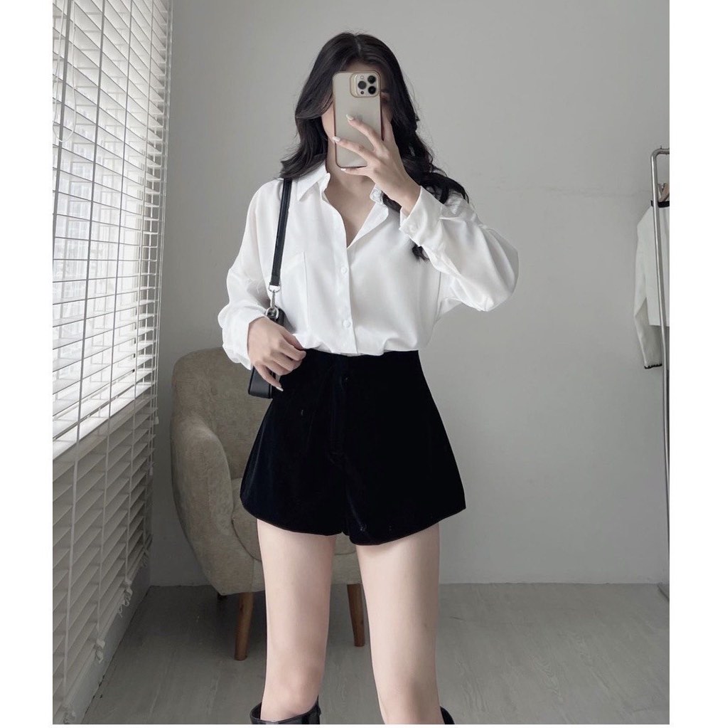 Summer Lace Trim Wide Leg Short Pants Set Lightweight Sun Protection Long Sleeve Blue White Shirt Casual Fashion Women's Outfit