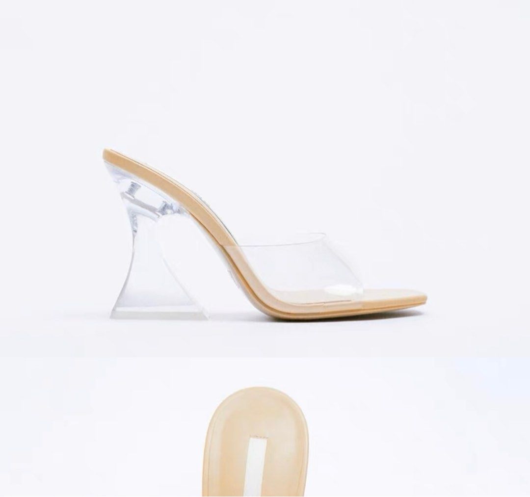 Zara clear mules shop