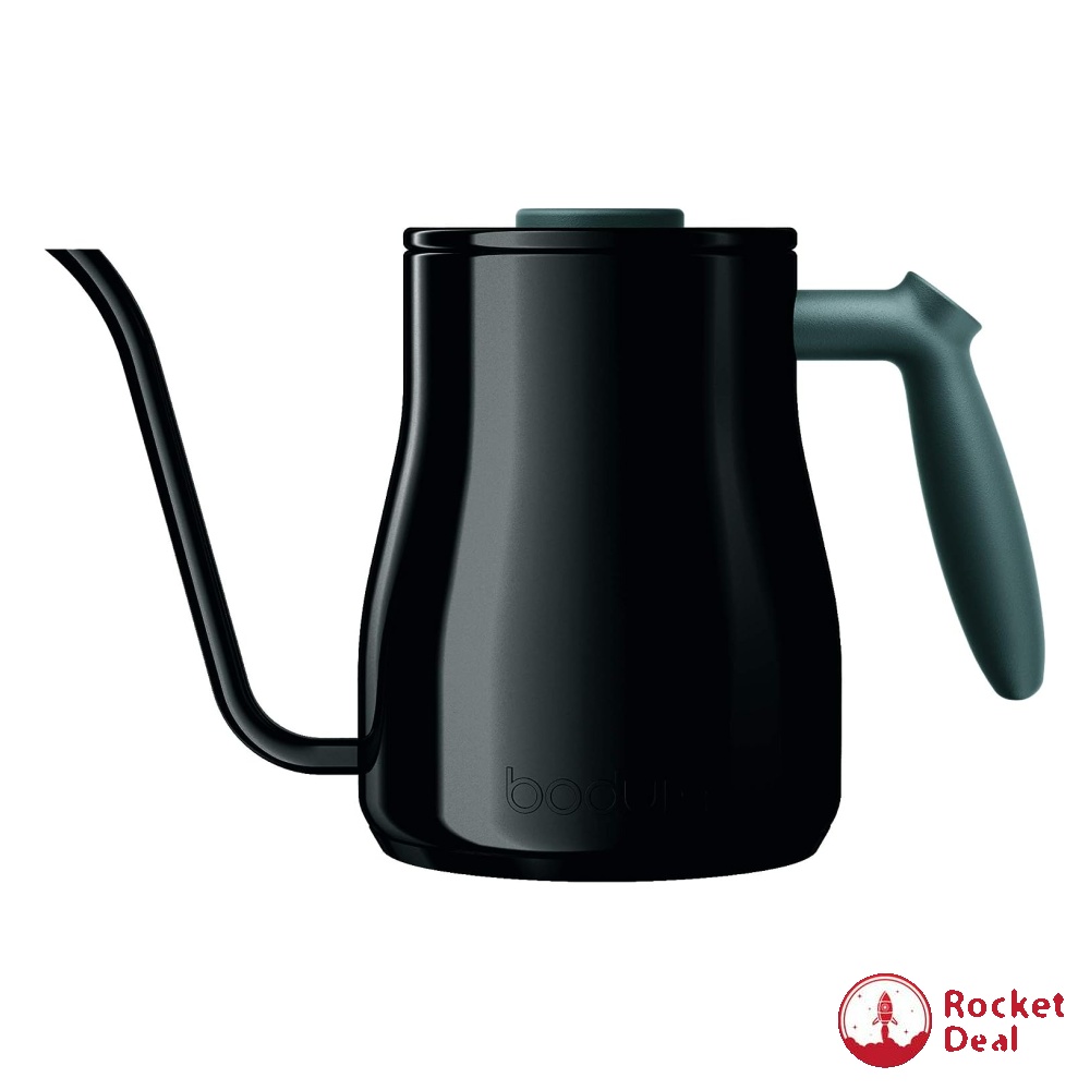 BODUM 1190501 Bistro Gooseneck Water Kettle, 1.0L, Black, TV & Home