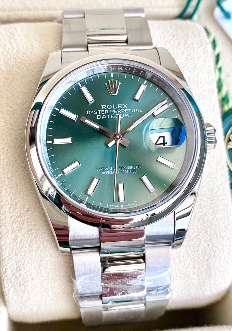 Rolex - Are times changing for the better….Rolex Datejust 36 mint green