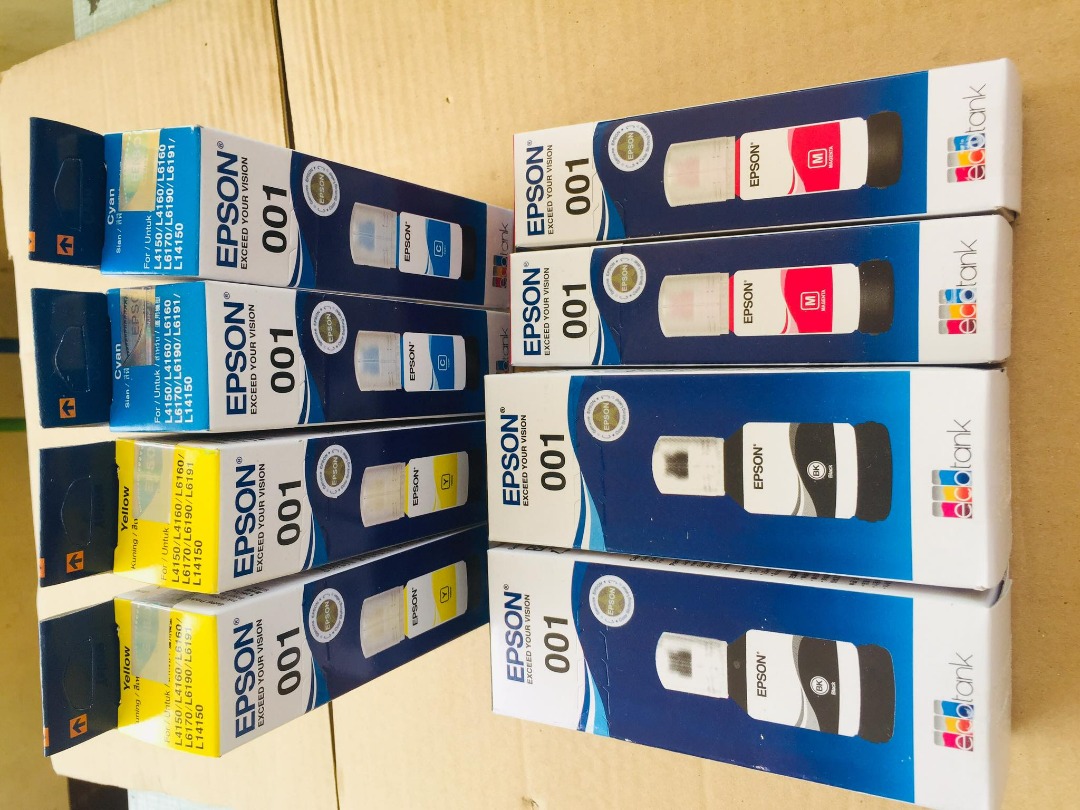 BRAND NEW EPSON 001 INK SET FOR SALE!!! CALL TO ORDER 09357851806 on ...