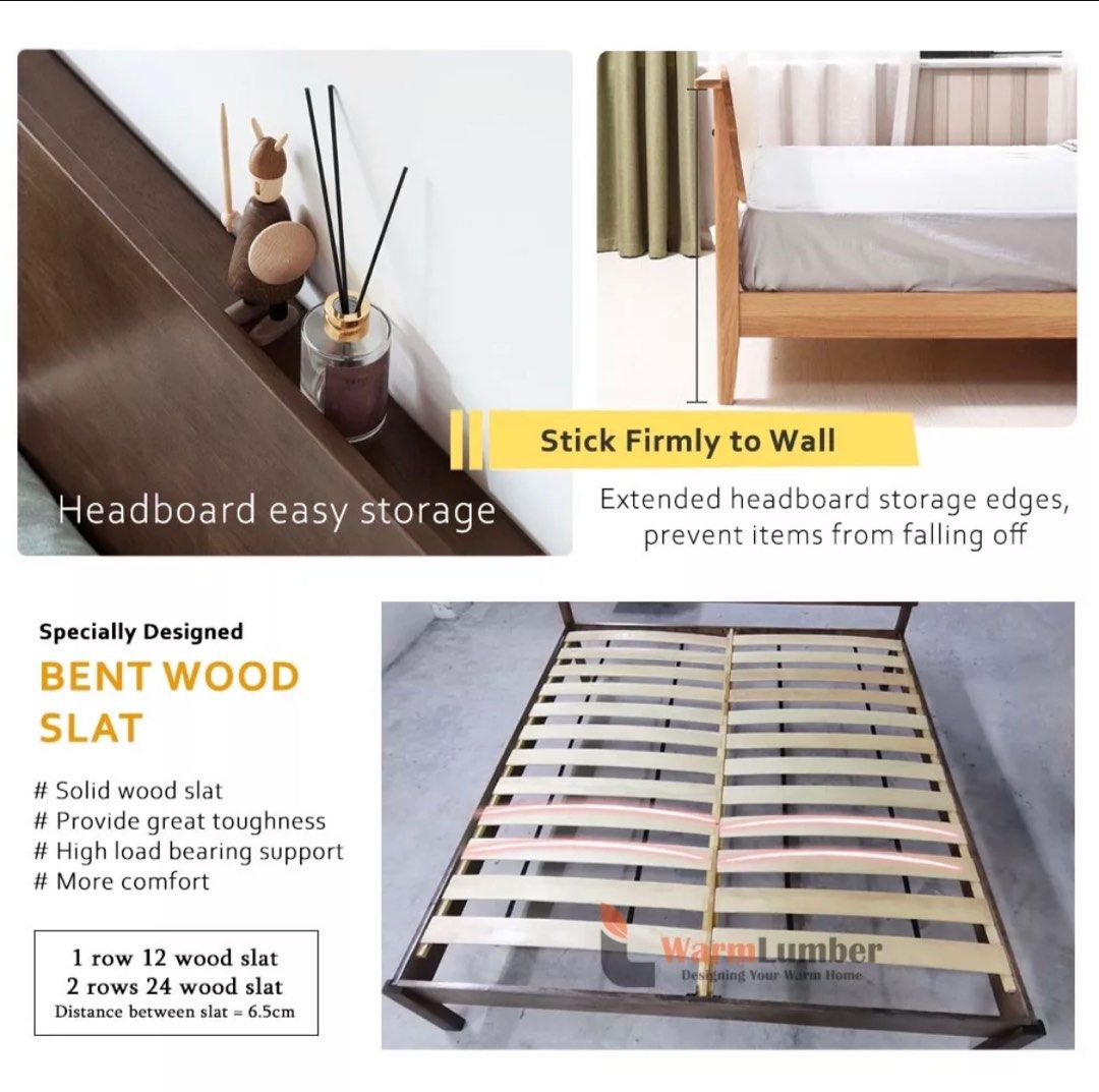 *Brand new* Rubberwood Bed Frame/King size, Furniture & Home Living