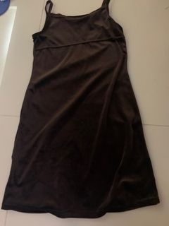 Brown felt dress Zone Size: S