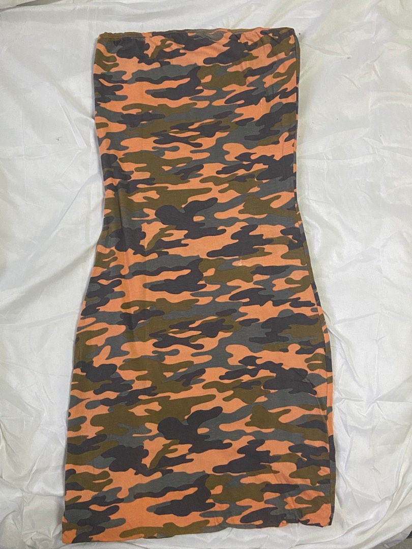 Camouflage online tube dress