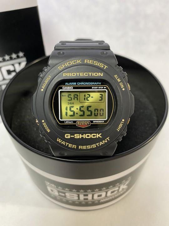 CASIO G-SHOCK DW-5700 series DW-5735D-1B 35週年35th Anniversary 黑金色限量LIMITED  MODELS GSHOCK DW5735D, 男裝, 手錶及配件, 手錶- Carousell