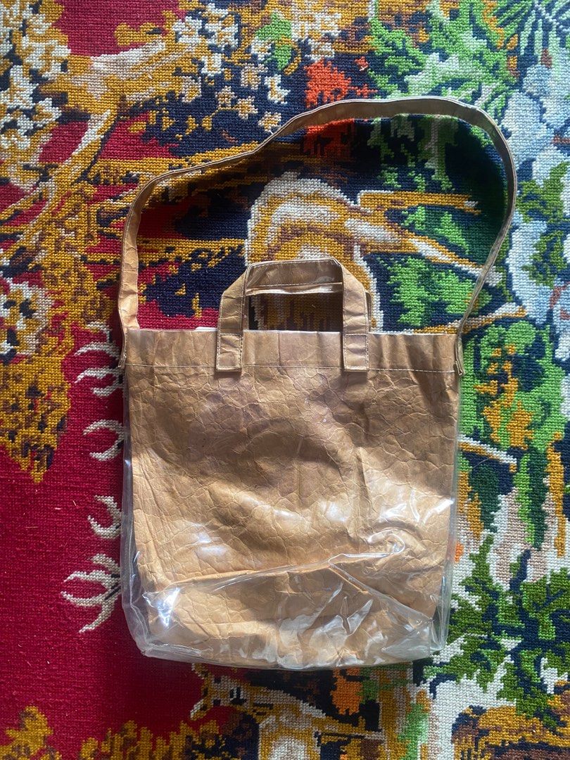Comme Des Garcon Shirt PVC Kraft Paper Bag on Carousell