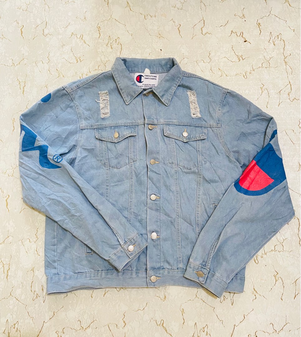 Champion jean jacket discount