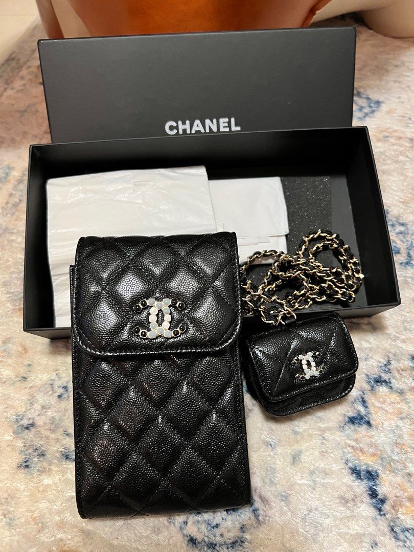 Chanel mobile phone bag with ipod holder Carousell