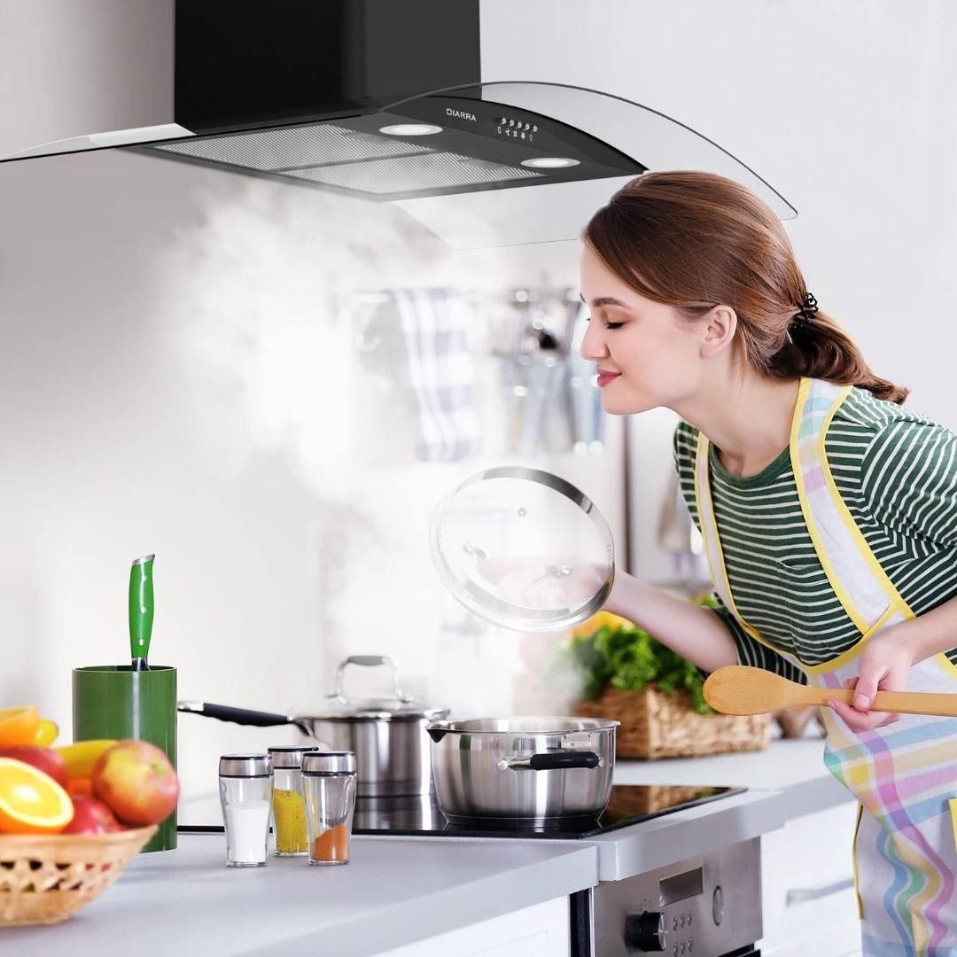 Ciarra cooker hood 90cm top