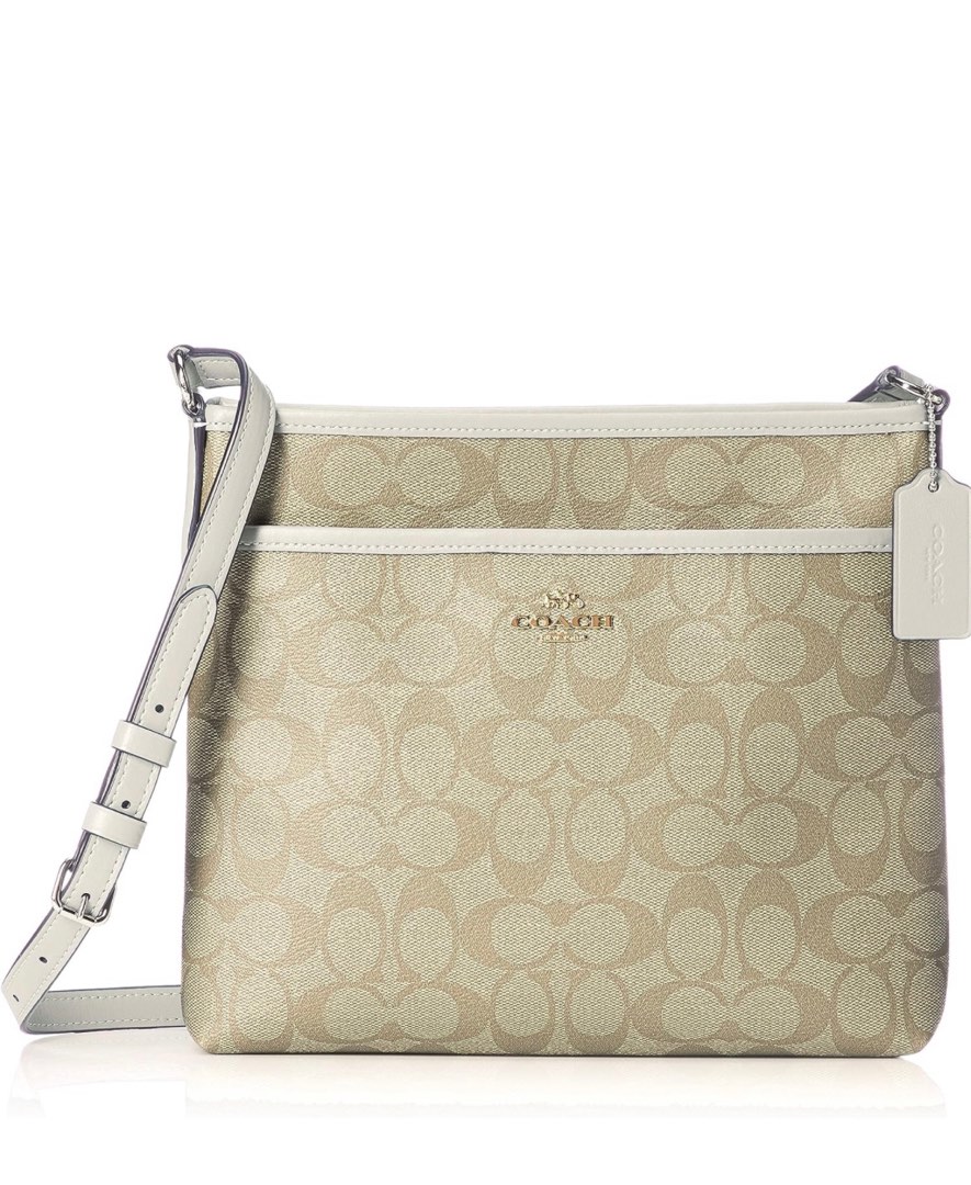 [Coach] Shoulder Bag F29210 Signature Sacoche PVC Leather, Women's